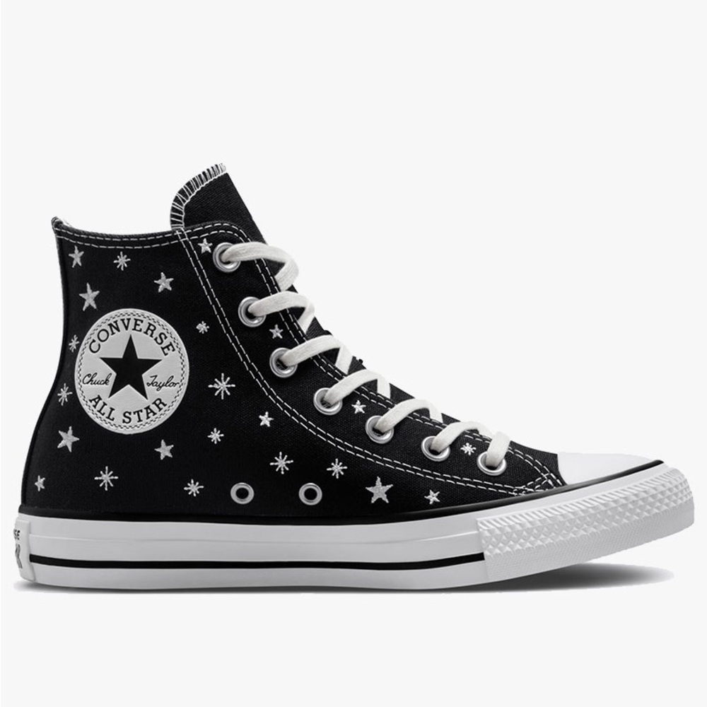 High top Chuck Taylor all star embroidered stars